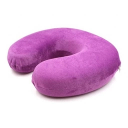 Almohada Inflable Microesferas Cuello De Viaje