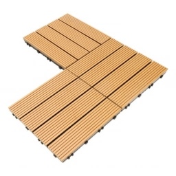 Baldosa Deck Panel WPC Piso Modular Encastrable Smil Madera