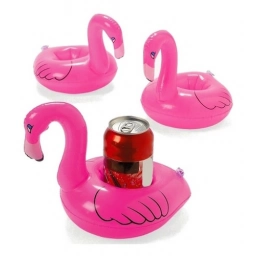 Inflable Portavaso Flamingo Flamenco Rosado Vaso Pro