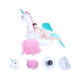 Inflable Piscina Unicornio Gigante Floaties 250x250x130cm