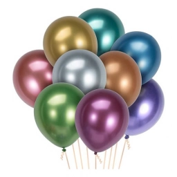 Bolsa De 50 Unidades Globos Cromados Latex